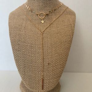 Layered star necklace